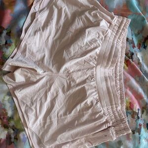 Lululemon Athletica hotty hot shorts pink milk shake HR high rise 4 in inseam 14
